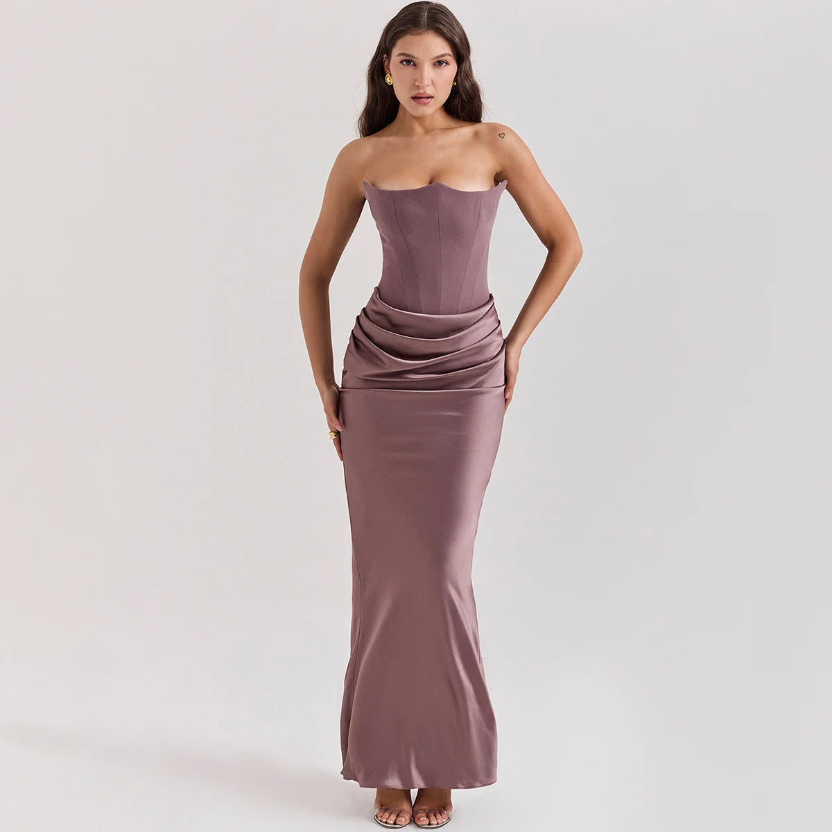 Dress Sexy Satin Long Formal Occasion Dress