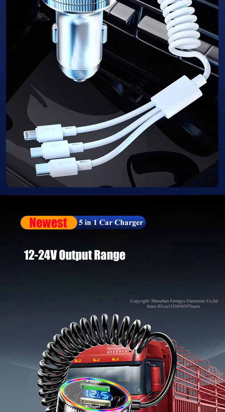 320W USB Car Charger